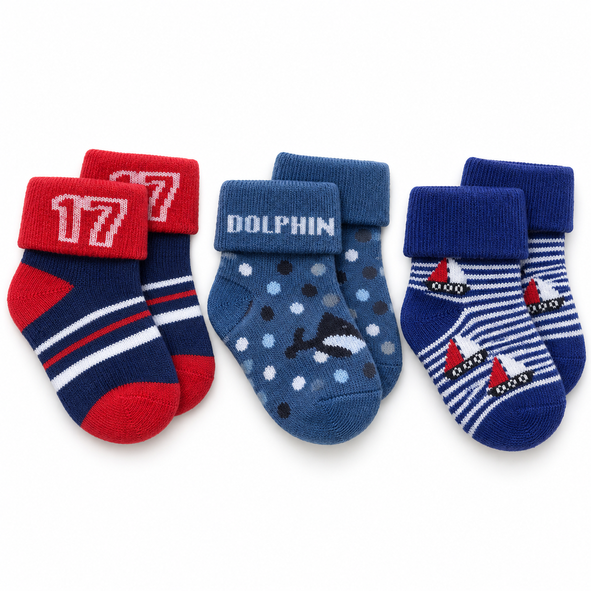 3 Pack Baby Ankle Socks