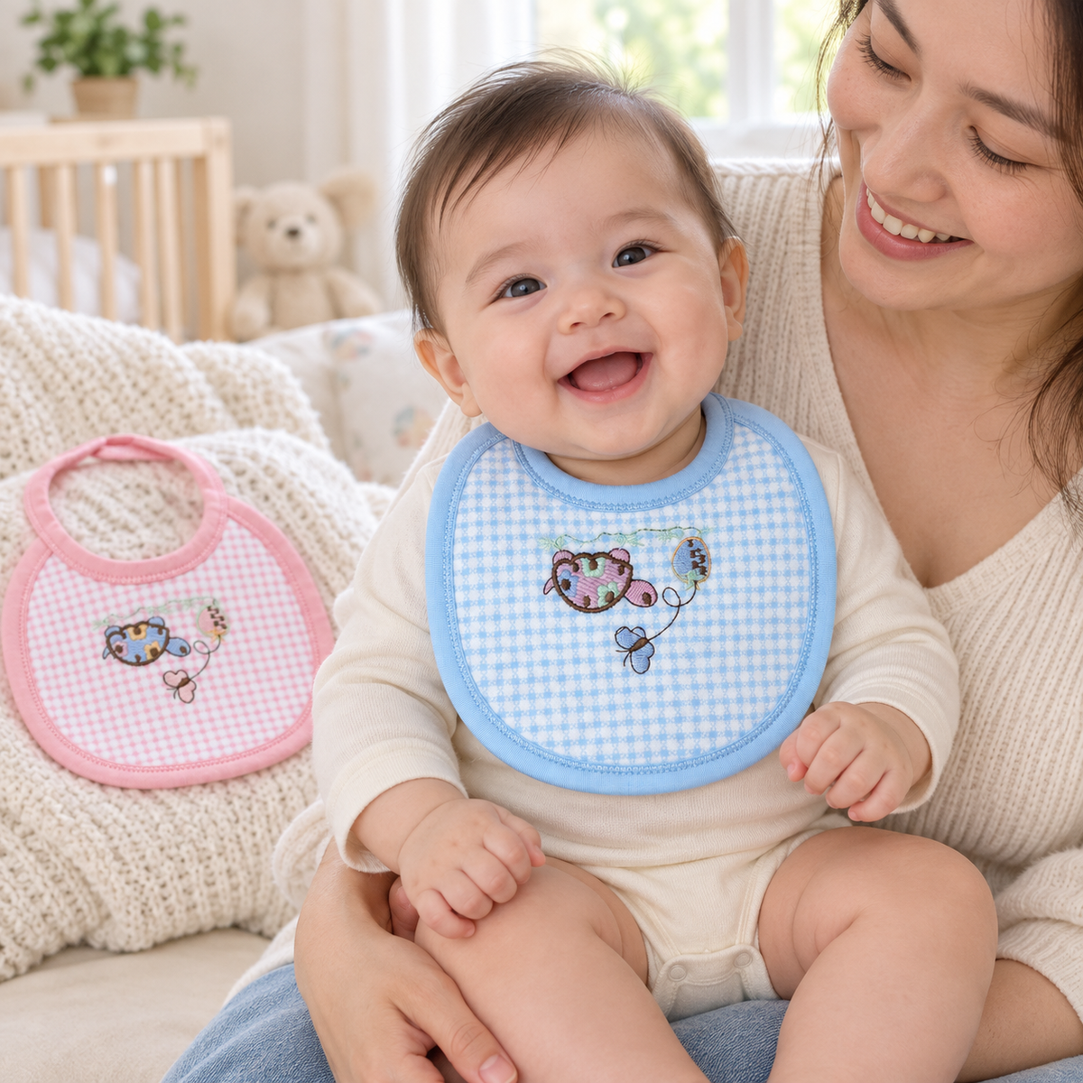 Embroidered Baby Bib
