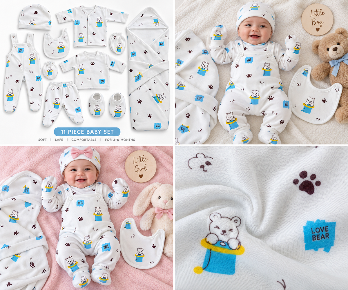 11 Piece Newborn Baby Gift Set